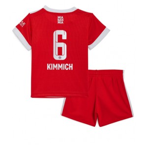 Bayern Munich Joshua Kimmich #6 kläder Barn 2022-23 Hemmatröja Kortärmad (+ korta byxor)